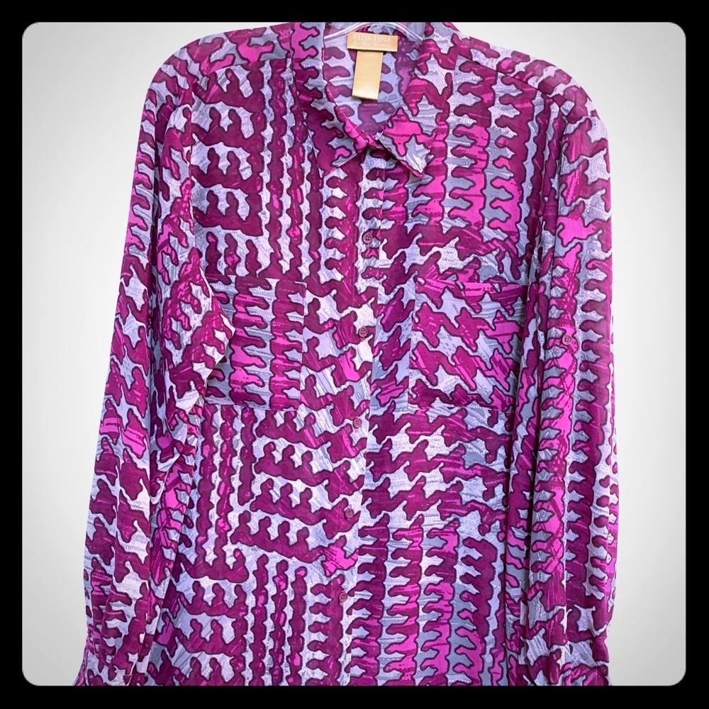 Purple Print Top
